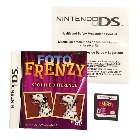 Foto Frenzy Pictionary Nintendo DS CIB Video Game - Picture 2 of 5
